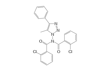 2-chloro-N-(2-chlorobenzoyl)-N-(5-methyl-4-phenyltriazol-1-yl)benzamide