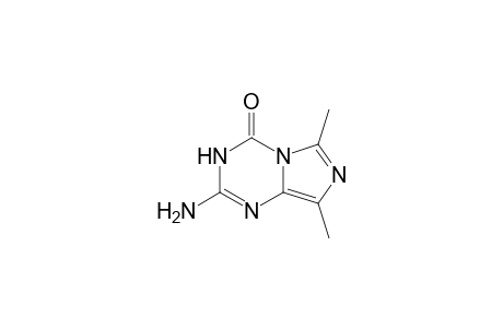 2-Amino-6,8-dimethylimidazo[1,5-a]-1,3,5-triazin-4(3H)-one