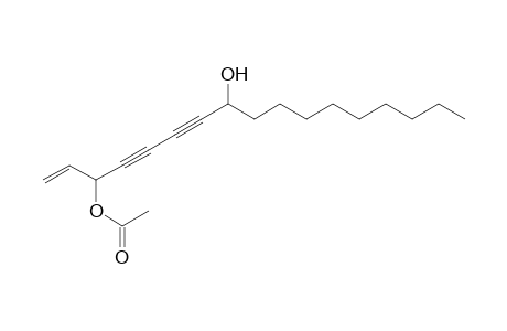 8-Hydroxyheptadeca-1-ene-4,6-diyn-3-yl ethanoate