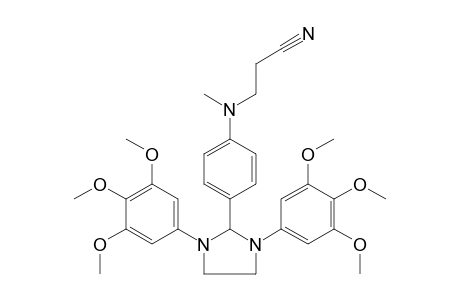 3-{{p-[1,3-bis(3,4,5-trimethoxyphenyl)-2-imidazolidinyl]phenyl}methylamino}propionitrile