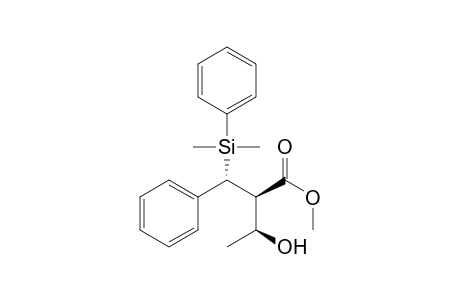 Methyl (2R,3S)-2-[(R)-.alpha.-dimethyl(phenyl)silyl-benzyl]-3-hydroxybutanoate
