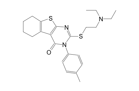 2-{[2-(diethylamino)ethyl]sulfanyl}-3-(4-methylphenyl)-5,6,7,8-tetrahydro[1]benzothieno[2,3-d]pyrimidin-4(3H)-one