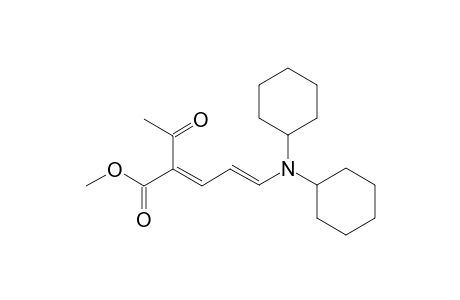 Methyl (2E,4E)-2-acetyl-5-(dicyclohexylamino)-2,4-pentadienoate
