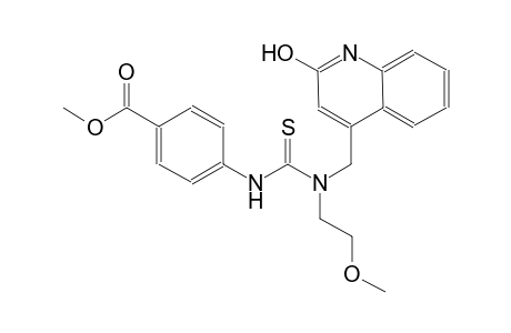 benzoic acid, 4-[[[[(2-hydroxy-4-quinolinyl)methyl](2-methoxyethyl)amino]carbonothioyl]amino]-, methyl ester