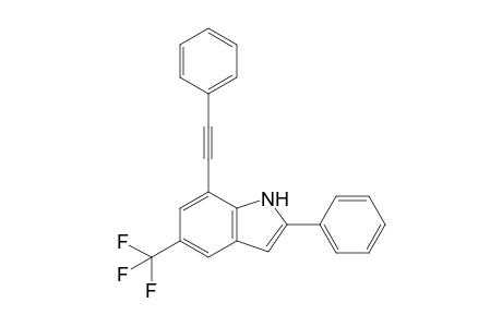2-Phenyl-7-(phenylethynyl)-5-(trifluoromethyl)-1H-indole