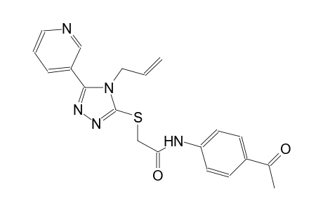acetamide, N-(4-acetylphenyl)-2-[[4-(2-propenyl)-5-(3-pyridinyl)-4H-1,2,4-triazol-3-yl]thio]-