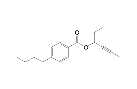 4-Butylbenzoic acid, hex-4-yn-3-yl ester