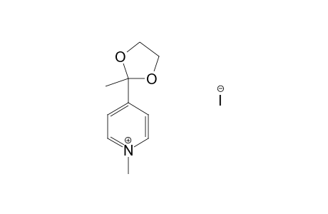 1-METHYL-4-(2-METHYL-1,3-DIOXOLAN-2-YL)-PYRIDINUM_IODIDE