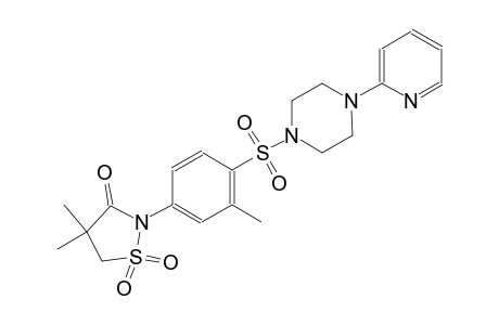 3-isothiazolidinone, 4,4-dimethyl-2-[3-methyl-4-[[4-(2-pyridinyl)-1-piperazinyl]sulfonyl]phenyl]-, 1,1-dioxide