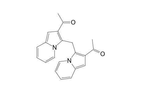Ethanone, 1,1'-(methylenedi-3,2-indolizinediyl)bis-