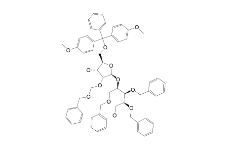 1,3,4-TRI-O-BENZYL-2-O-[2-O-(BENZYLOXYMETHYL)-5-O-(4,4'-DIMETHOXYTRITYL)-BETA-D-RIBOFURANOSYL]-D-RIBITOL