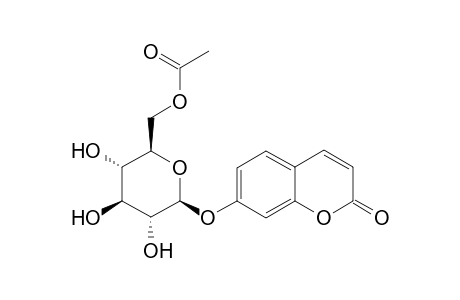 2-Oxo-2H-chromen-7-yl 6-O-Acetyl-beta-D-glucopyronoside