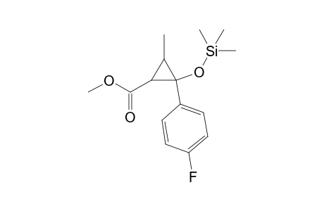 2-(4-fluorophenyl)-3-methyl-2-trimethylsilyloxy-cyclopropane-1-carboxylic acid methyl ester