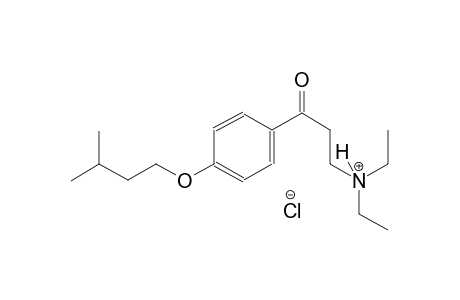 N,N-diethyl-3-[4-(isopentyloxy)phenyl]-3-oxo-1-propanaminium chloride