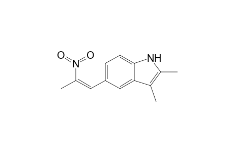 2,3-Dimethyl-5-(2'-nitro-1-propepyl)-indole