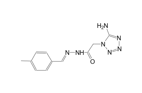 2-(5-amino-1H-tetraazol-1-yl)-N'-[(E)-(4-methylphenyl)methylidene]acetohydrazide