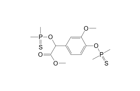 Benzeneacetic acid, .alpha.,4-bis[(dimethylphosphinothioyl)oxy]-3-methoxy-, methyl ester