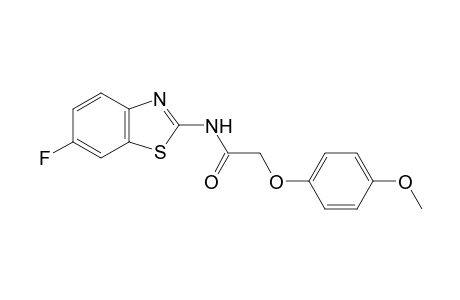 Acetamide, N-(6-fluorobenzothiazol-2-yl)-2-(4-methoxyphenoxy)-