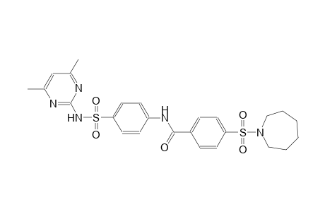 benzamide, N-[4-[[(4,6-dimethyl-2-pyrimidinyl)amino]sulfonyl]phenyl]-4-[(hexahydro-1H-azepin-1-yl)sulfonyl]-