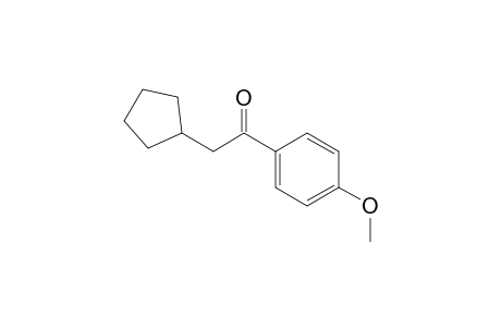 2-cyclopentyl-1-(4-methoxyphenyl)ethanone