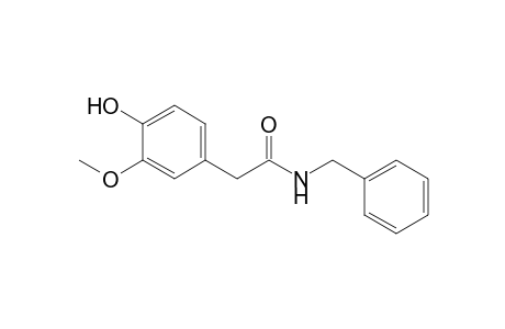 N-benzyl-2-(4-hydroxy-3-methoxyphenyl)acetamide