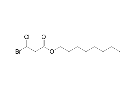 Octyl 3-bromo-3-chloropropanoate