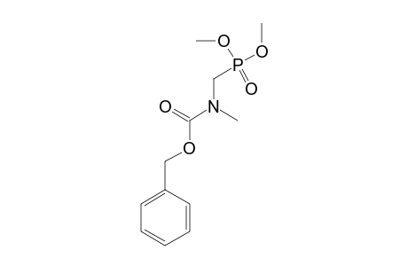 DIMETHYL_N-(BENZYLOXYCARBONYL)-N-METHYLAMINOMETHYLPHOSPHONATE;MAJOR_ROTAMER