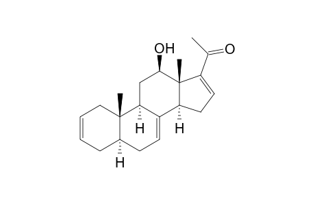 Pregna-2,7,16-trien-20-one, 12-hydroxy-, (5.alpha.,12.beta.)-