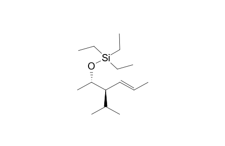 Triethyl-((E)-(1S,2R)-2-isopropyl-1-methyl-pent-3-enyloxy)-silane