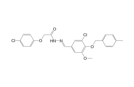 N'-((E)-{3-chloro-5-methoxy-4-[(4-methylbenzyl)oxy]phenyl}methylidene)-2-(4-chlorophenoxy)acetohydrazide