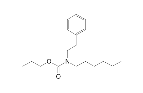 Carbonic acid, monoamide, N-(2-phenylethyl)-N-hexyl-, propyl ester