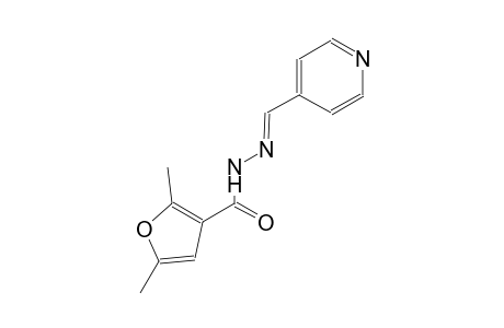 2,5-dimethyl-N'-[(E)-4-pyridinylmethylidene]-3-furohydrazide