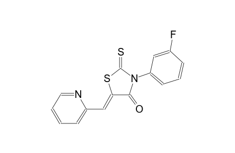(5Z)-3-(3-fluorophenyl)-5-(2-pyridinylmethylene)-2-thioxo-1,3-thiazolidin-4-one