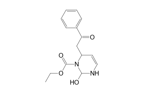 3-Ethoxycarbonyl-2-hydroxy-4-phenacyl-1,2,3,4-tetrahydro-pyrimidine