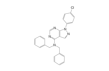 1H-pyrazolo[3,4-d]pyrimidin-4-amine, 1-(4-chlorophenyl)-N,N-bis(phenylmethyl)-