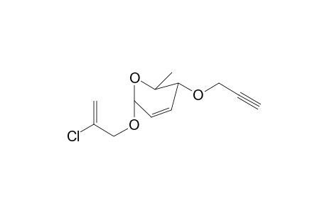 2-Chloropro-2-enyl 4-O-(prop-2-ynyl)-2,3,6-trideoxy-.alpha.,L-erythro-hex-2-enopyranoside