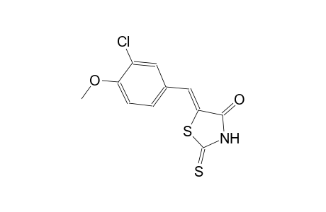 (5Z)-5-(3-chloro-4-methoxybenzylidene)-2-thioxo-1,3-thiazolidin-4-one