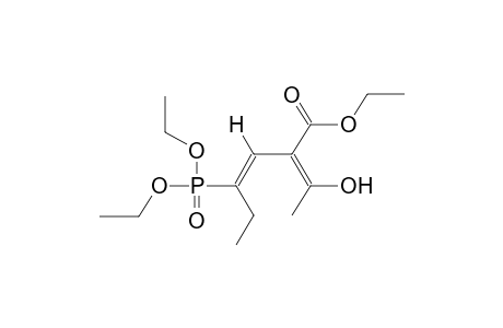 DIETHYL 1-ETHYL-3-CARBOETHOXY-4-HYDROXY-1,3(Z)-PENTADIENYLPHOSPHONATE