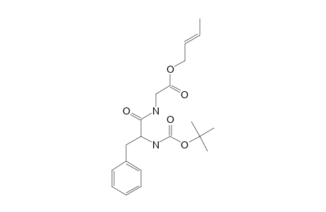 2-[[2-(tert-butoxycarbonylamino)-3-phenyl-propanoyl]amino]acetic acid [(E)-but-2-enyl] ester