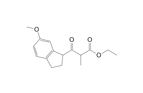 Ethyl 3-( 6'-methoxyindan-1'-yl)-2-methyl-3-oxo-propionate