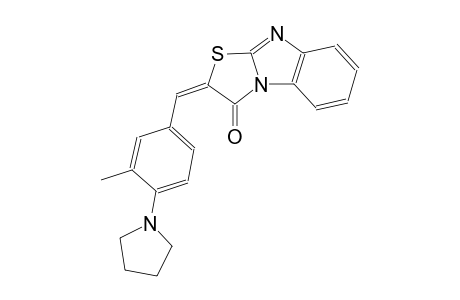 (2E)-2-[3-methyl-4-(1-pyrrolidinyl)benzylidene][1,3]thiazolo[3,2-a]benzimidazol-3(2H)-one