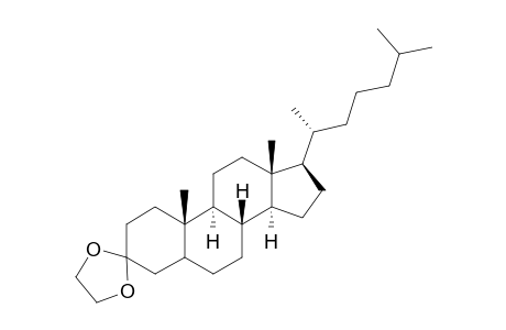 (8R,9S,10S,13R,14S,17R)-10,13-dimethyl-17-[(2R)-6-methylheptan-2-yl]spiro[1,2,4,5,6,7,8,9,11,12,14,15,16,17-tetradecahydrocyclopenta[a]phenanthrene-3,2'-1,3-dioxolane]
