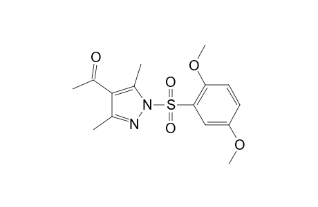 1-Ethanone, 1-[1-[(2,5-dimethoxyphenyl)sulfonyl]-3,5-dimethyl-1H-pyrazol-4-yl]-