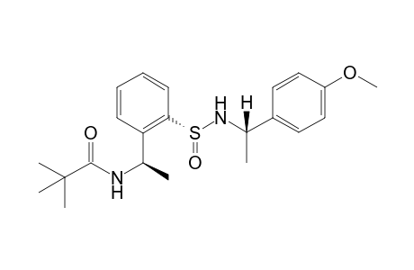 (Rs,RR)-2-[1-(tert-Butylcarbonylamino)ethyl]-N-[(p-methoxyphenyl)ethyl]benzenesulfinamide