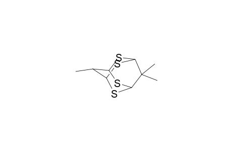 2,4,6,8-Tetrathiatricyclo[3.3.1.1(3,7)]decane, 9,9,10-trimethyl-