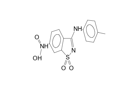 3-(4-methylphenylamino)-6-nitrobenzoisothiazole-1,1-dioxide