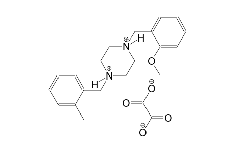 1-(2-methoxybenzyl)-4-(2-methylbenzyl)piperazinediium oxalate