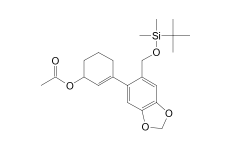 1-[2-[[(tert-Butyldimethylsilyl)oxy]methyl]-4,5-(methylenedioxy)phenyl]-3-acetoxycyclohex-1-ene