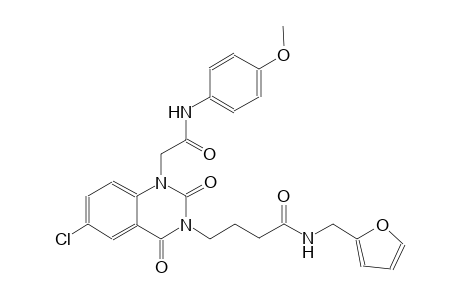 4-(6-chloro-1-[2-(4-methoxyanilino)-2-oxoethyl]-2,4-dioxo-1,4-dihydro-3(2H)-quinazolinyl)-N-(2-furylmethyl)butanamide