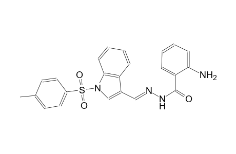 benzoic acid, 2-amino-, 2-[(E)-[1-[(4-methylphenyl)sulfonyl]-1H-indol-3-yl]methylidene]hydrazide
